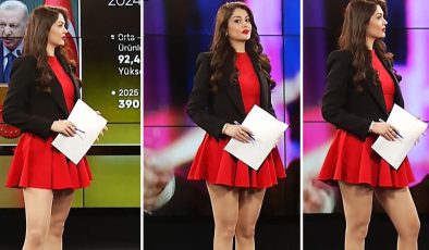 Sunucunun tercih ettiği kıyafet tartışma yarattı