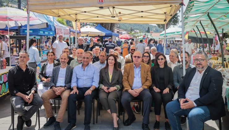 İncirli, Yeşilırmak Çilek ve Kıbrıs İpek Koza Festivali’ni ziyaret etti