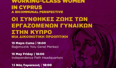 Bağımsızlık Yolu ve Güney Kıbrıs’tan NEDA emekçi kadınlarla ilgili panel düzenliyor
