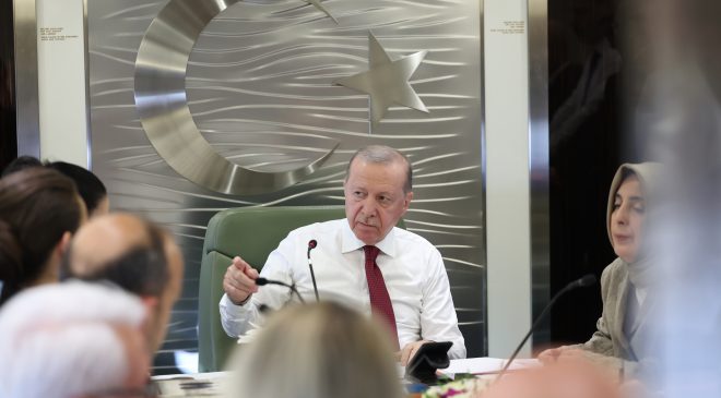 TC Cumhurbaşkanı Erdoğan: “Türk dünyası da üzerine düşeni yaparak, Kıbrıs Türk halkını bağrına basıyor”