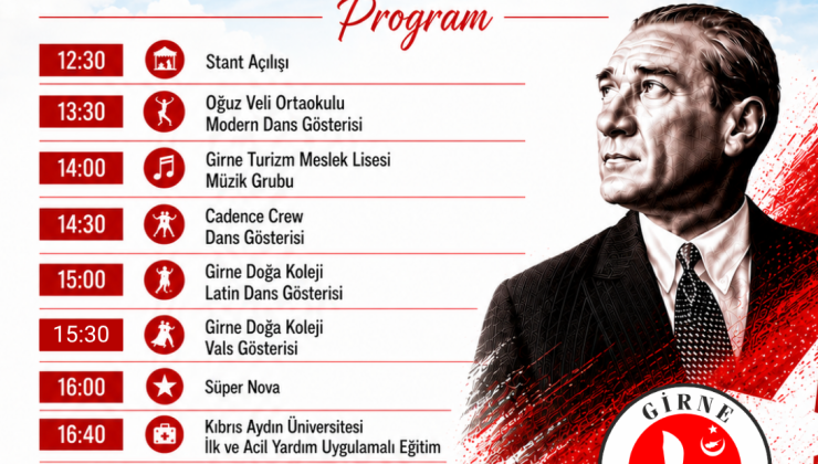 Girne Kordonboyu’nda 19 Mayıs etkinlikleri yapılacak