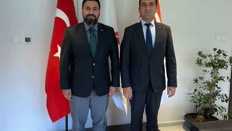 TC Lefkoşa Büyükelçiliği İletişim Müşaviri Şehitoğlu mezunu olduğu UKÜ’yü ziyaret etti