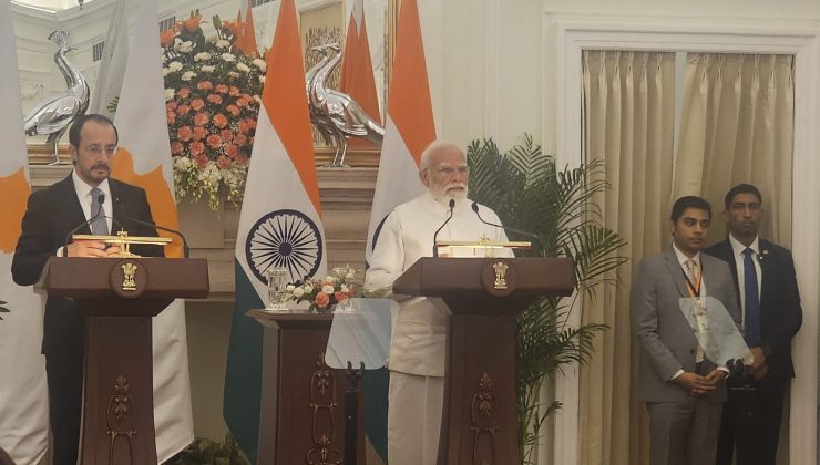 Hristodulidis ve Modi iki ülke arasındaki stratejik ortaklığı teyit etti