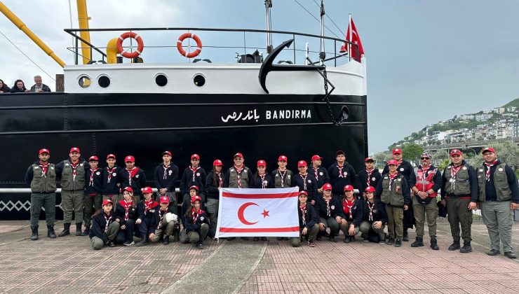 Kıbrıs Türk İzcilik Federasyonu, Samsun’da düzenlenen “Kurtuluşa İlk Adım Milli Bilinç Kampı”na katıldı