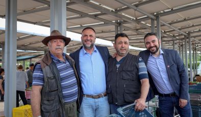 Çeler, Güzelyurt açık pazarı ve çarşısını ziyaret etti