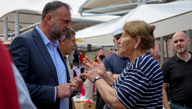 Çeler, Güzelyurt açık pazarı ve çarşısını ziyaret etti