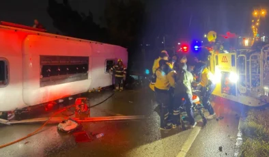 Yolcu otobüsü devrildi: Çok sayıda ölü ve yaralı var!