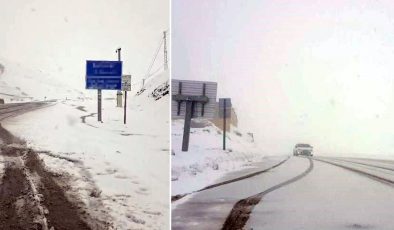 Mayıs ortasında lapa lapa kar yağdı
