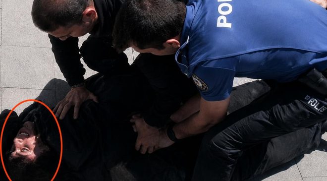 Çorlu’da iki polisimizi şehit eden saldırganın yakalanma anı kamerada