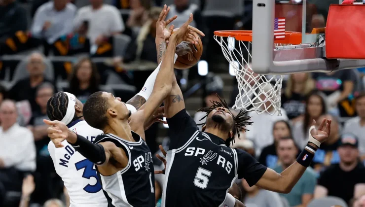 NBA’de Timberwolves’a 29 sayı fark: Spurs seride öne geçti