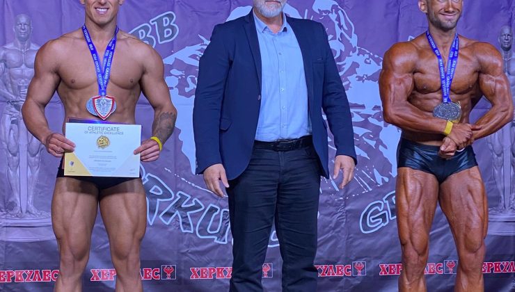 Vücut geliştirme sporcuları Makedonya’da başarılı sonuçlar aldı