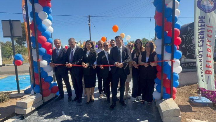 Çatalköy’de 1 Haziran Dünya Çocuk Günü kapsamında Atatürk Büstü ve Yıldız Sanat Parkı açıldı