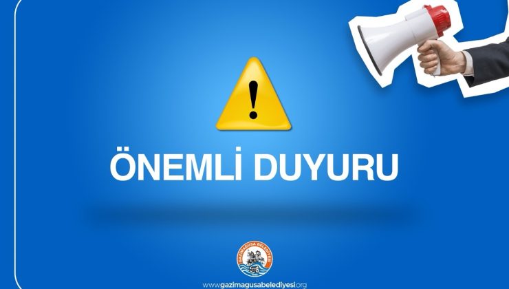 Gazimağusa Belediyesi, mezbahadaki hizmetin geçici olarak durdurulduğunu bildirdi