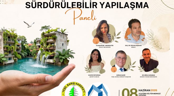 Yeşil Barış Hareketi ile Mimarlar Odası Dünya Çevre Günü nedeniyle panel düzenleyecek