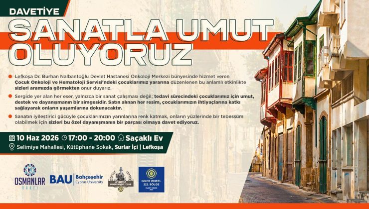 “Sanatla Umut Oluyoruz” sergisi Saçaklı Ev’de açılıyor