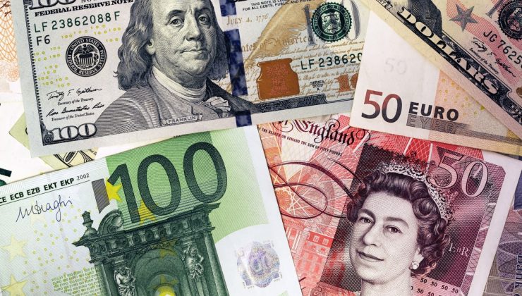Sterlin 61,75 TL, euro 53,45 TL, dolar 46,35 TL’den işlem görüyor