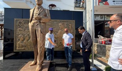 Kırok, Atatürk Büstü ve çevre düzenleme çalışmalarını inceledi