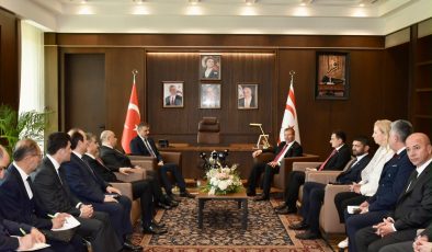 Başbakan Üstel, Türkiye İçişleri Bakanı Çiftçi’yi kabul etti