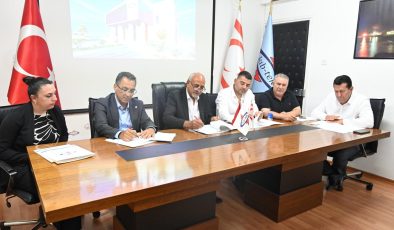 KIB-TEK İskele Bölge Amirliği Hizmet Binası’nın yapımı için sözleşme imzalandı
