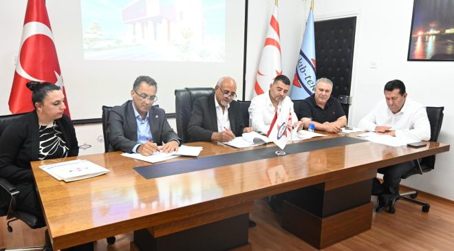KIB-TEK İskele Bölge Amirliği Hizmet Binası’nın yapımı için sözleşme imzalandı