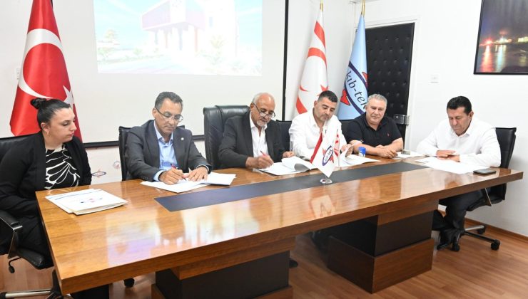 KIB-TEK İskele Bölge Amirliği Hizmet Binası’nın yapımı için sözleşme imzalandı