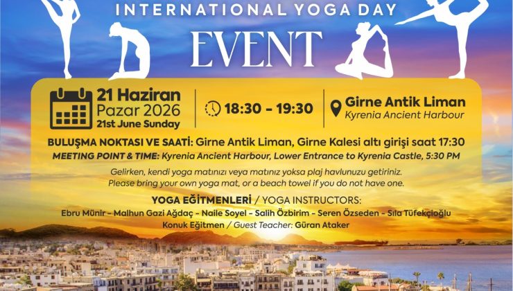 Girne’de “Dünya Yoga Günü” etkinliği düzenleniyor