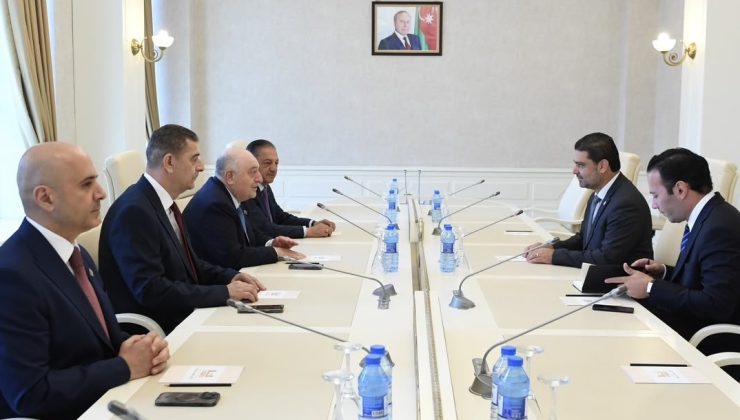 Savaşan, Azerbaycan Milli Meclisi’nde Musa Guliyev ile görüştü