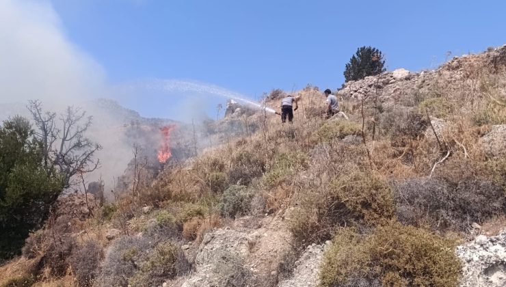Taşkent’le Güngör arasındaki yangın söndürüldü