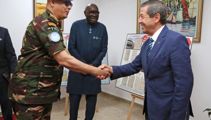 Ertuğruloğlu, BM Temsilcisi Diagne ve UNFICYP Komutanı Alam’ı kabul etti