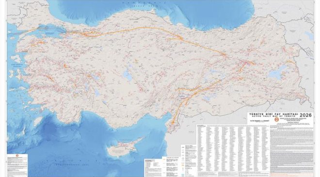 Türkiye’nin diri fay haritası 13 yıl sonra güncellendi