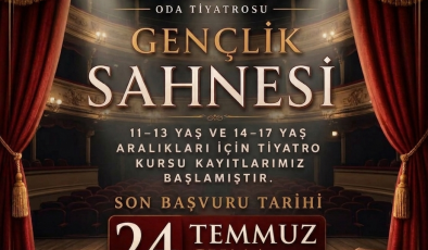 Girne Belediyesi Oda Tiyatrosu “Gençlik Sahnesi” kurs kayıtlar uzatıldı