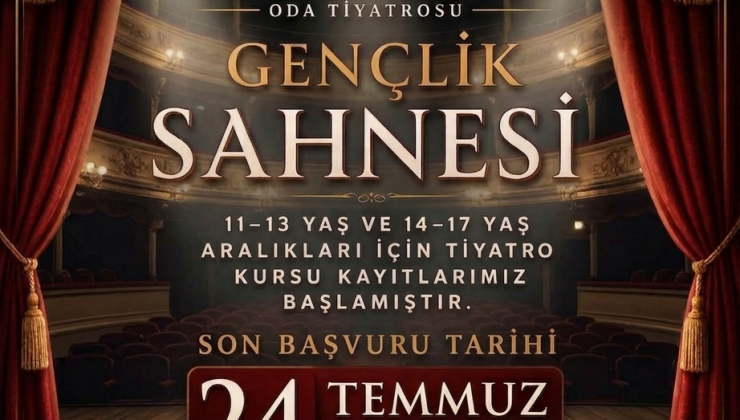 Girne Belediyesi Oda Tiyatrosu “Gençlik Sahnesi” kurs kayıtlar uzatıldı