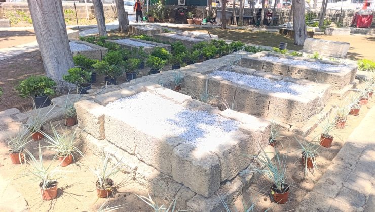 Girne Belediyesi’nden Baldöken Osmanlı Mezarlığı’na peyzaj düzenlemesi