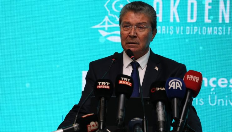 Üstel Akdeniz Barış ve Diplomasi Forumu’nda konuştu: “Kıbrıs’ta iki devlet gerçeği artık kabul edilmeli”