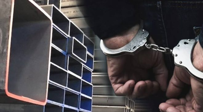 İnşaattan profil demiri çalan şahıs tutuklandı