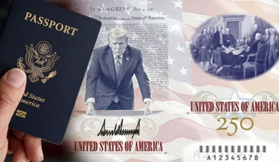 ABD’nin yeni pasaportu tanıtıldı! Üzerinde Trump’ın portresi var