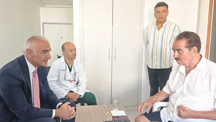 Bakan Ersoy’dan İbrahim Tatlıses’e geçmiş olsun ziyareti