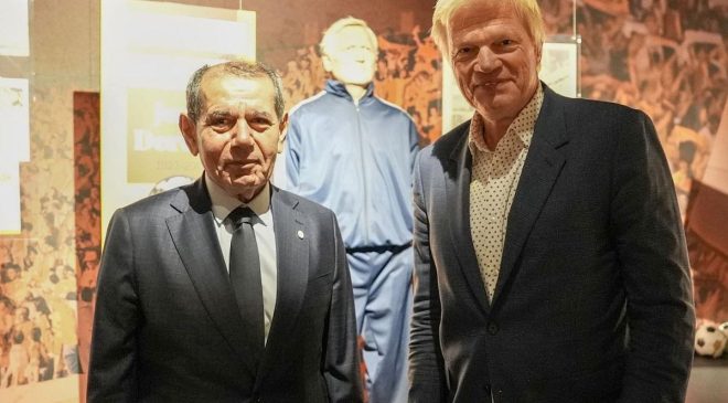 Bayern Münih efsanesi Oliver Kahn’dan Dursun Özbek’e ziyaret