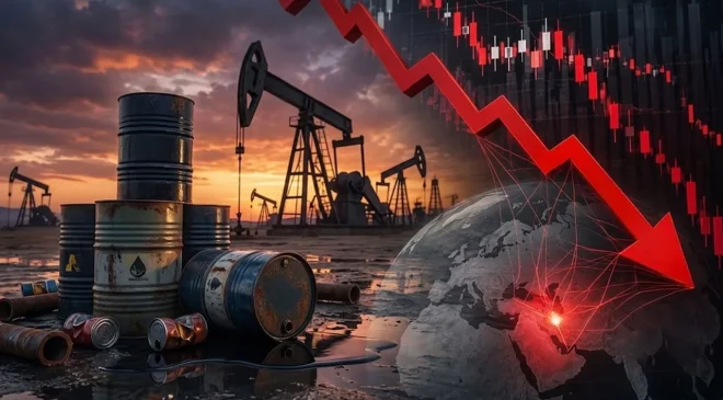 Brent petrol sert çakıldı!