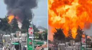 LPG yüklü 4 tanker peş peşe patladı, bölgeden 2 bin kişi tahliye edildi