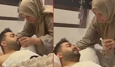 Eşi bir an olsun yanından ayrılmadı! Kadir Ezildi hastaneden paylaştı
