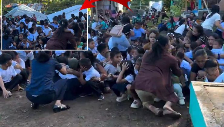 Filipinler’deki 7,8’lik deprem kamerada! Onlarca öğrenci kabusu yaşadı