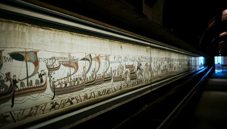 Bayeux Tapestry arrives at British Museum after historic transfer