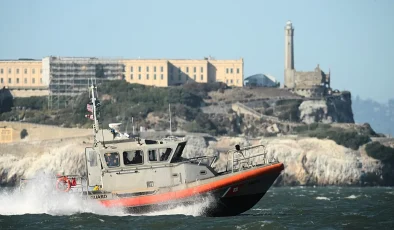 One dead and three missing after boat sinks near San Francisco’s Alcatraz prison island