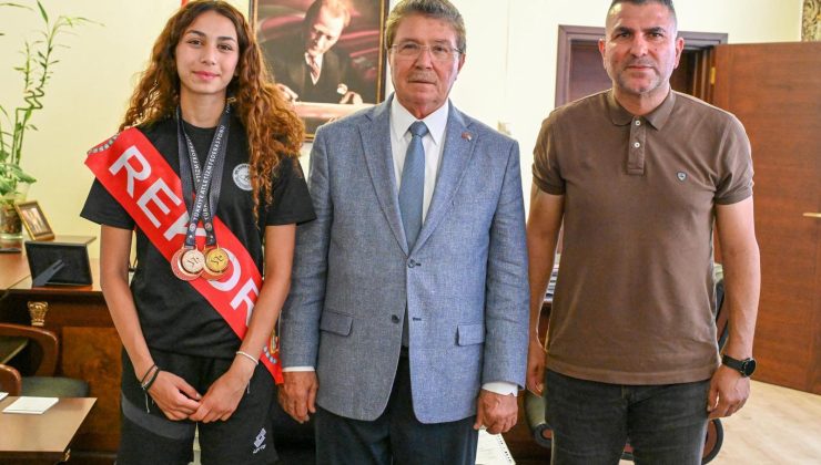 Başbakan Üstel, milli atlet Ada Kafa’yı kabul etti