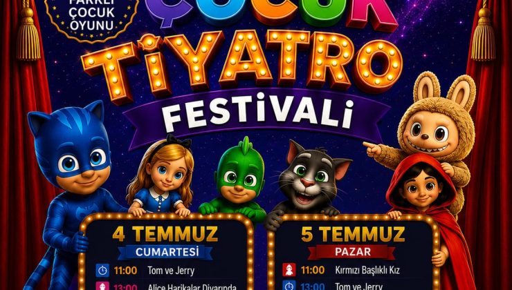 Çocuk Tiyatro Festivali düzenleniyor