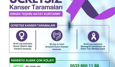 Tatlısu Belediyesi’nin ücretsiz sağlık taramaları devam ediyor