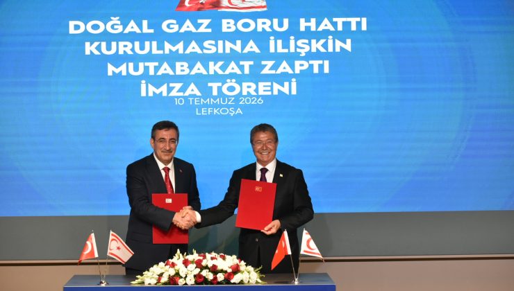 TC ile KKTC arasında Doğalgaz Boru Hattı Kurulmasına İlişkin Mutabakat Zaptı imzalandı