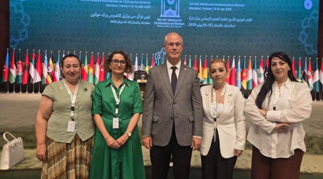 Hasipoğlu, Pakistan’daki Bakanlar Konferansı’nda konuştu: “Kıbrıs Türk kadını ülkenin kalkınmasına yön verdi”
