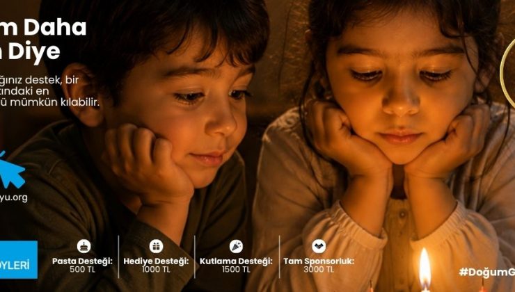 SOS Çocukköyü Derneği, çocukların doğum günü kutlamaları için bağış kampanyası başlattı